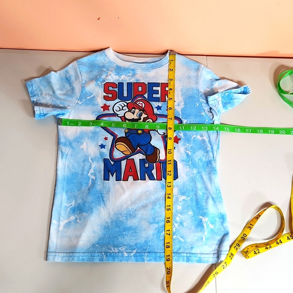 ☀️Nintendo Super Mario Tie Dye  Graphic Tee Small Boys - Picture 3 of 3